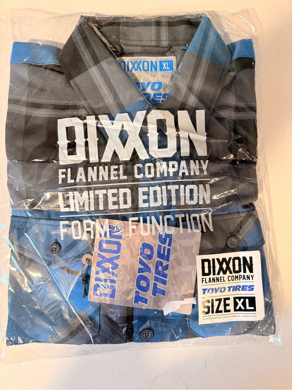 DIXXON Men’s Blue and Black Plaid Button-Down Shirt